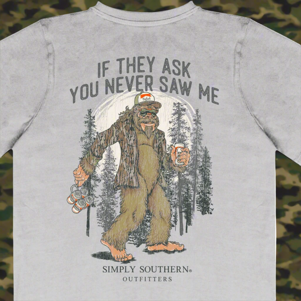 Simply Southern Bigfoot In The Woods Unisex Short Sleeve Graphic T-Shirt