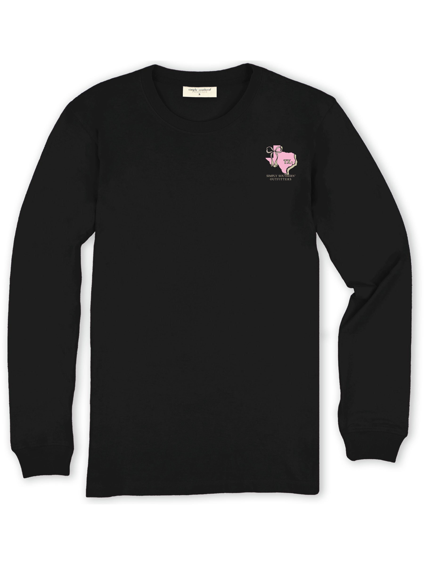 Simply Southern Pink Camouflage Texas Long Sleeve T-Shirt