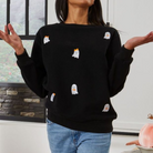 Simply Southern Dilara Ghosts Halloween Crew Sweatshirt