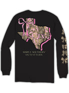 Simply Southern Pink Camouflage Texas Long Sleeve T-Shirt