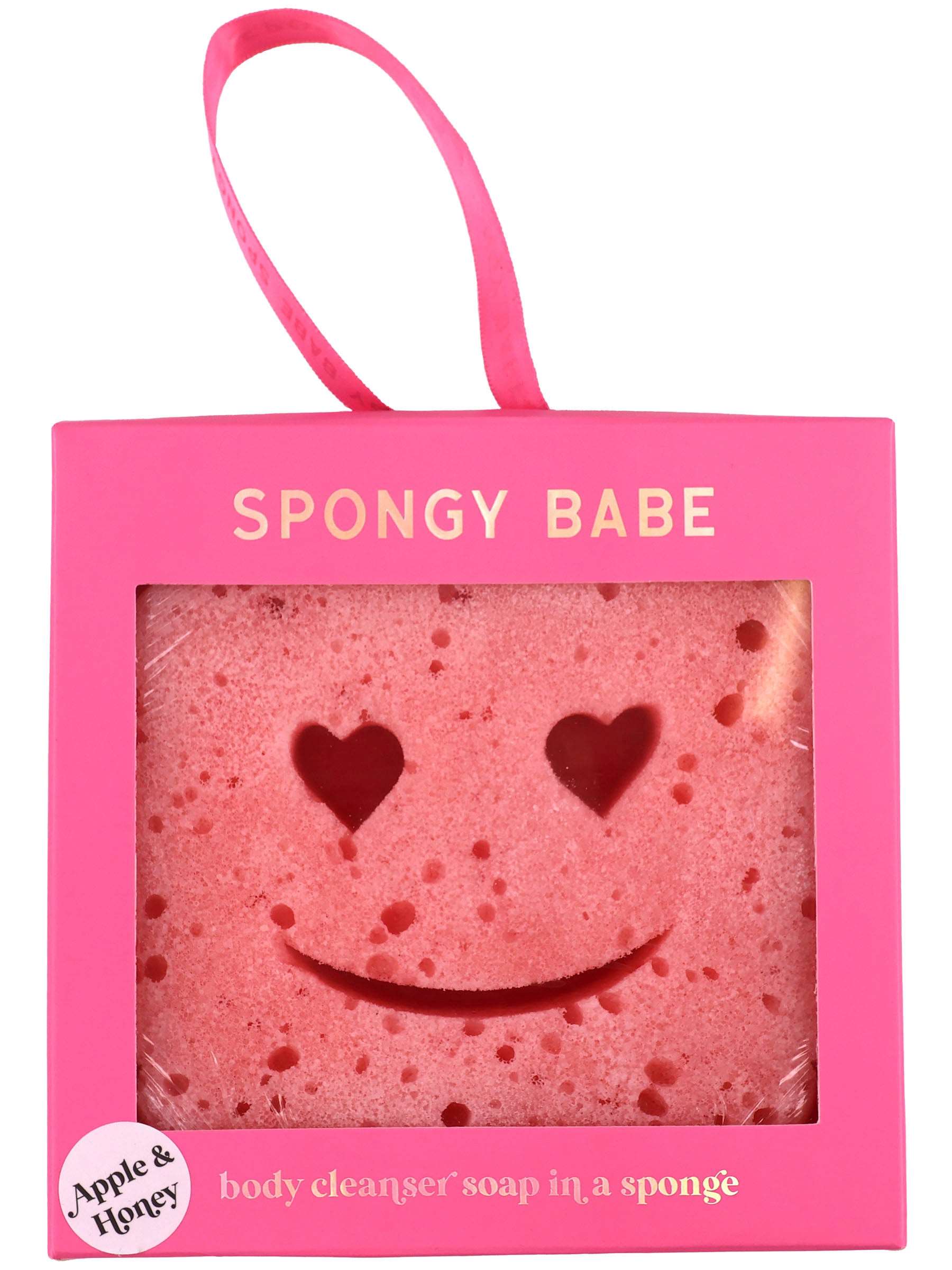 Apple Smiley Face Design Scent Infused Bath Sponge