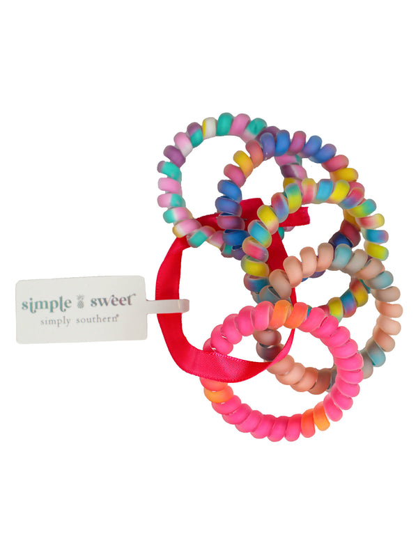 Simply Southern Coiled Hair Ties Set - Nostalgic Charm for Your Ponytail