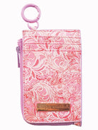 Simply Southern ID Coin Wallet in Pink Paisley