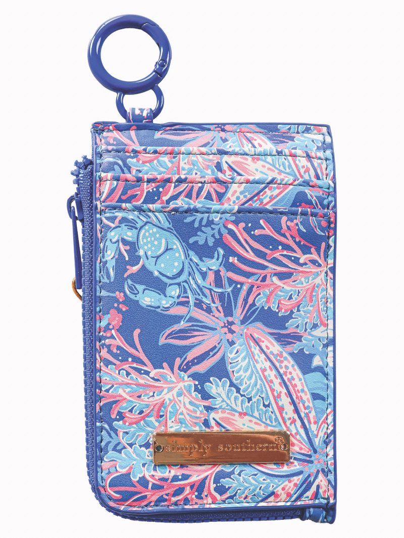 Simply Southern ID Coin Wallet in Reef