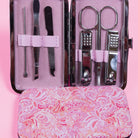 Simply Southern Manicure Set in Pink Paisley Print