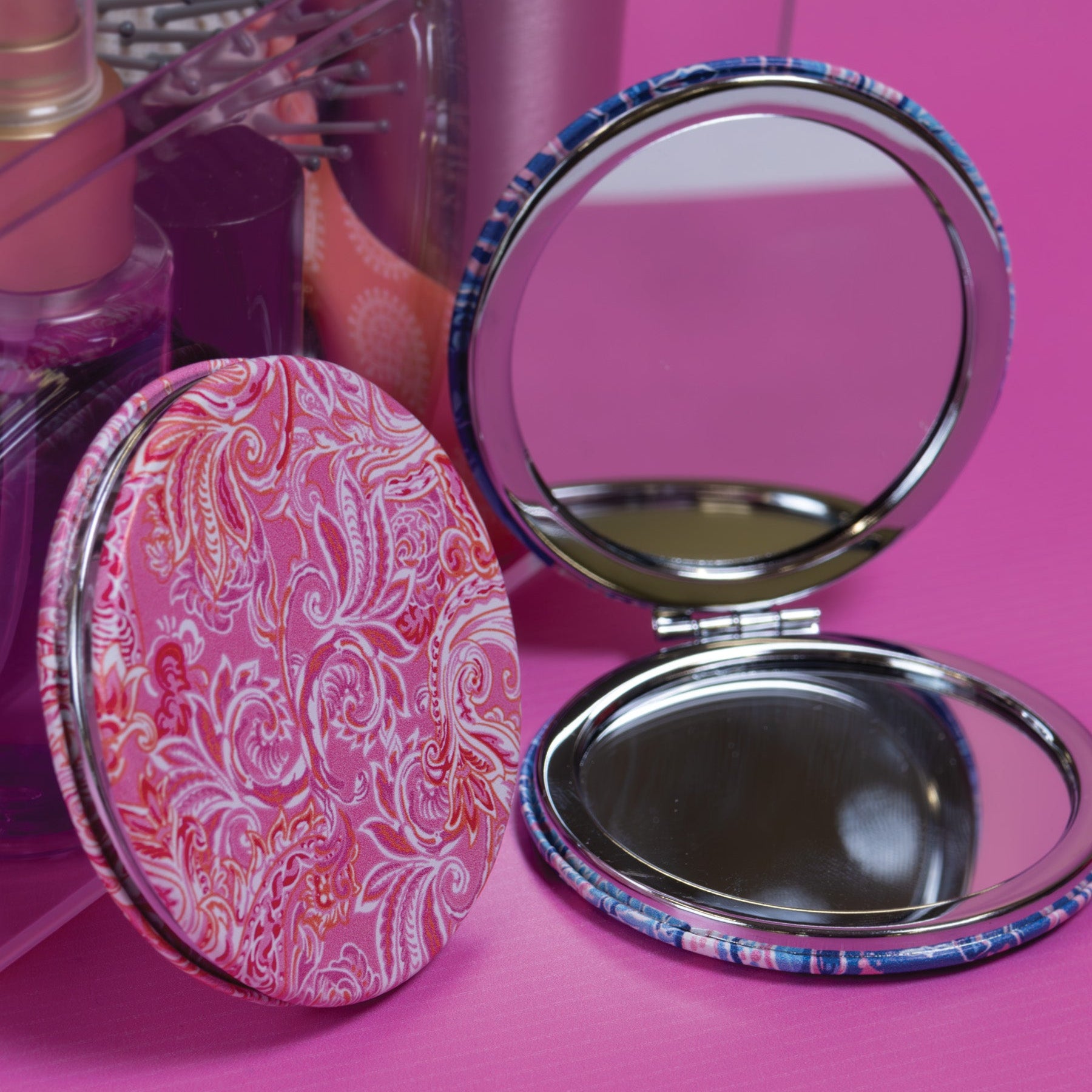 Simply Southern Company Mirror in Pink Paisley