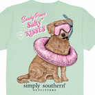 Simply Southern Women’s Salty Kisses Dog Short Sleeve Graphic T-Shirt