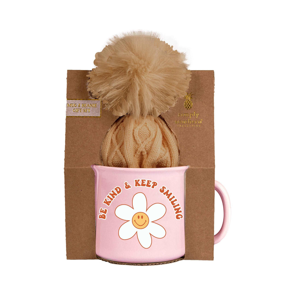 Beanie Mug Gift Set - Be Kind and Keep Smiling