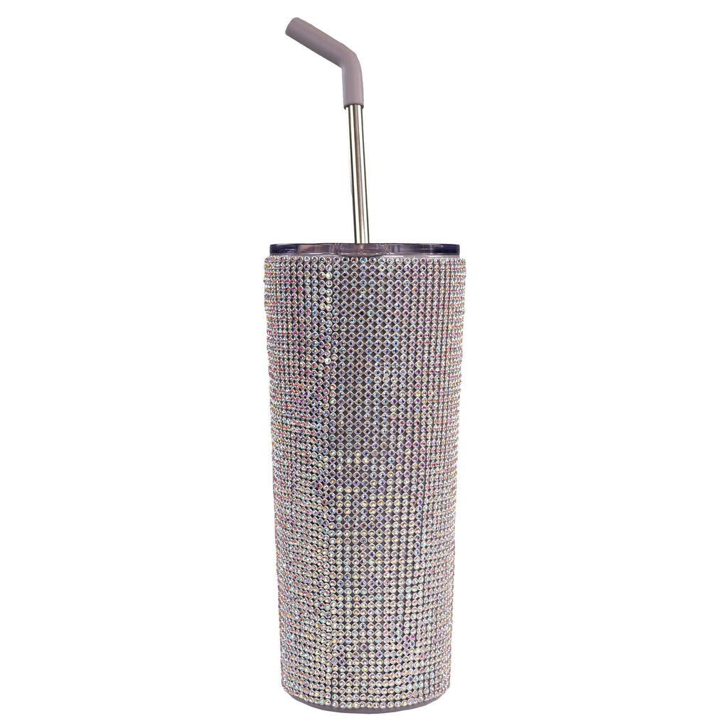 24oz Tumbler with Stainless Steel Straw - Sequin