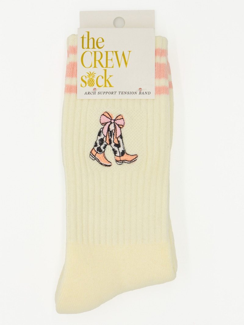 Simply Southern Embroidered Crew Socks