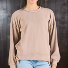 Simply Southern Knit Amber Top In Umber Color