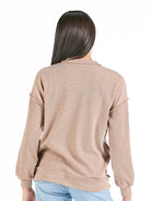 Simply Southern Knit Amber Top In Umber Color