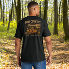 Model wearing a Back Porch Apparel Low Country Boil Comfort Colors Shirt