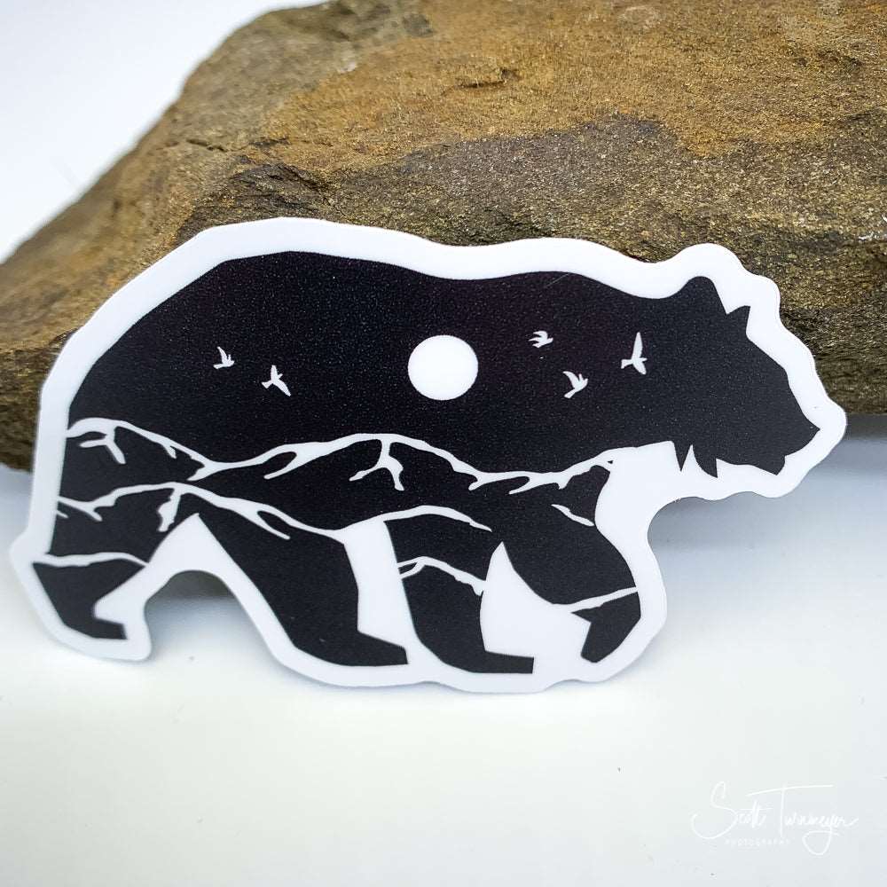 Dark Bear Mountains Vinyl Sticker Decal
