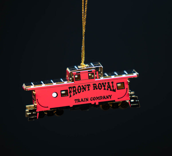 Front Royal Main Street Caboose 3D Metal Holiday Christmas Ornament #2 in Series