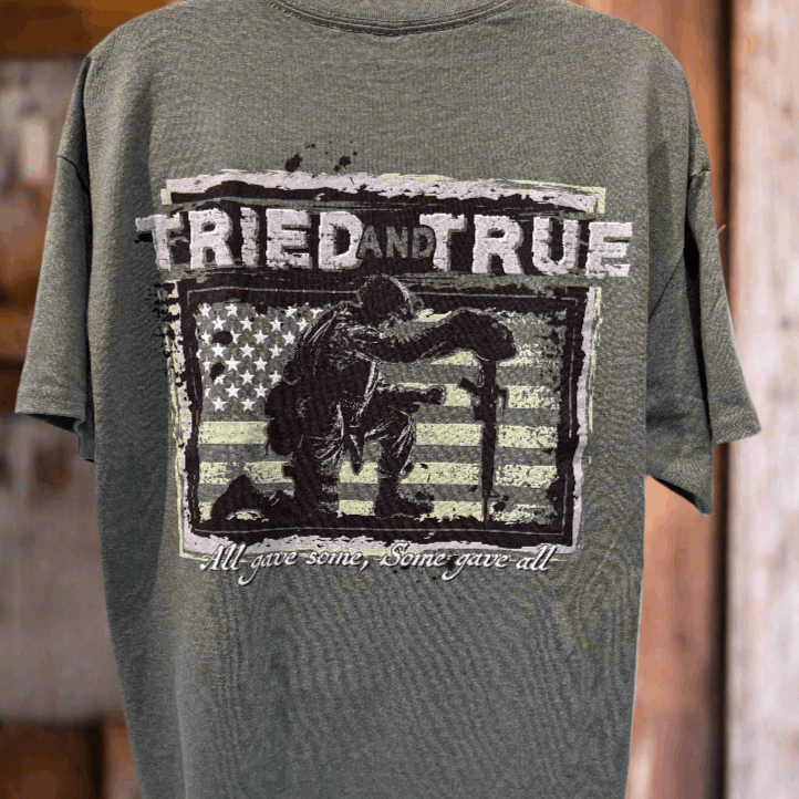 Tried & True Some Gave All Soldier Short Sleeve T-Shirt Unisex Fit For Men or Women