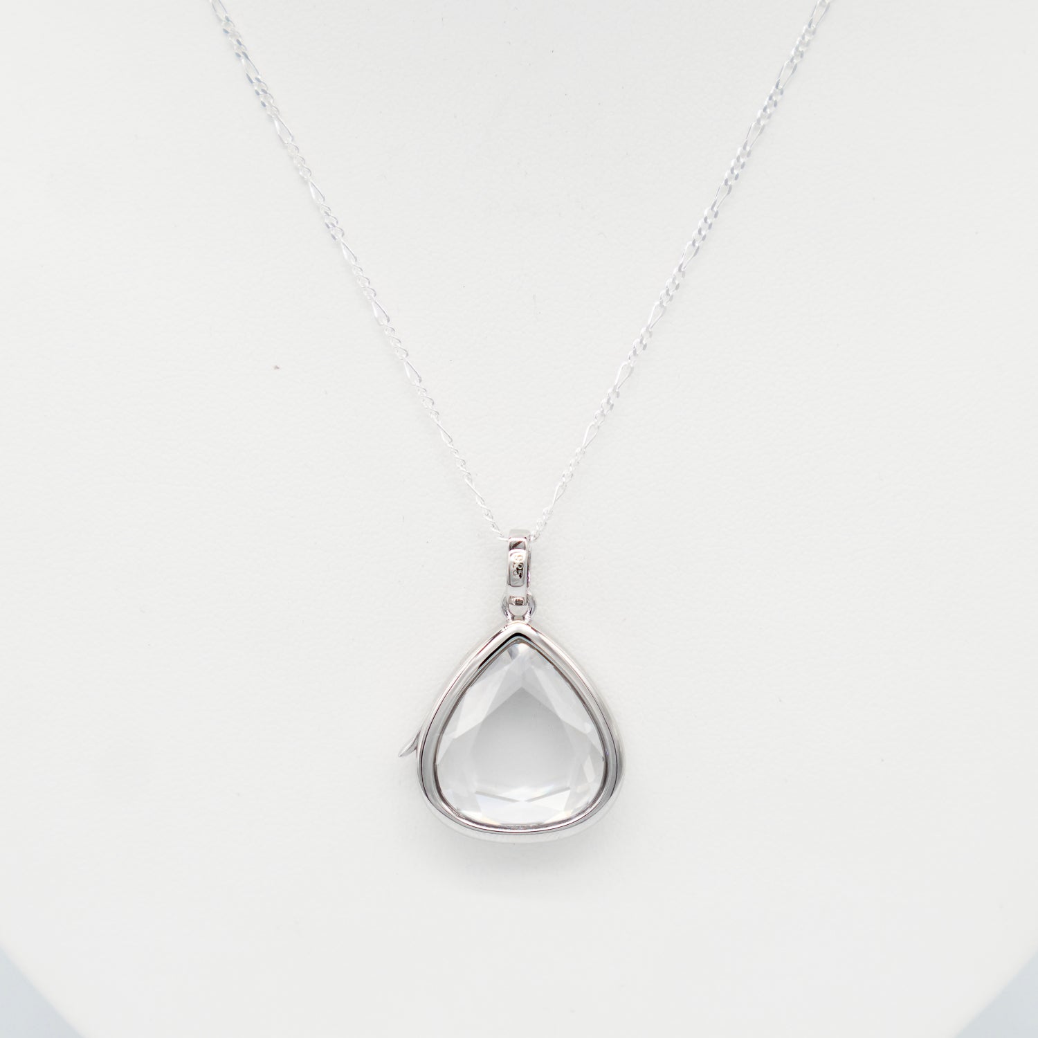 Dune Jewelry Heirloom Teardrop Locket Sterling Silver Necklace