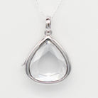Dune Jewelry Heirloom Teardrop Locket Sterling Silver Necklace