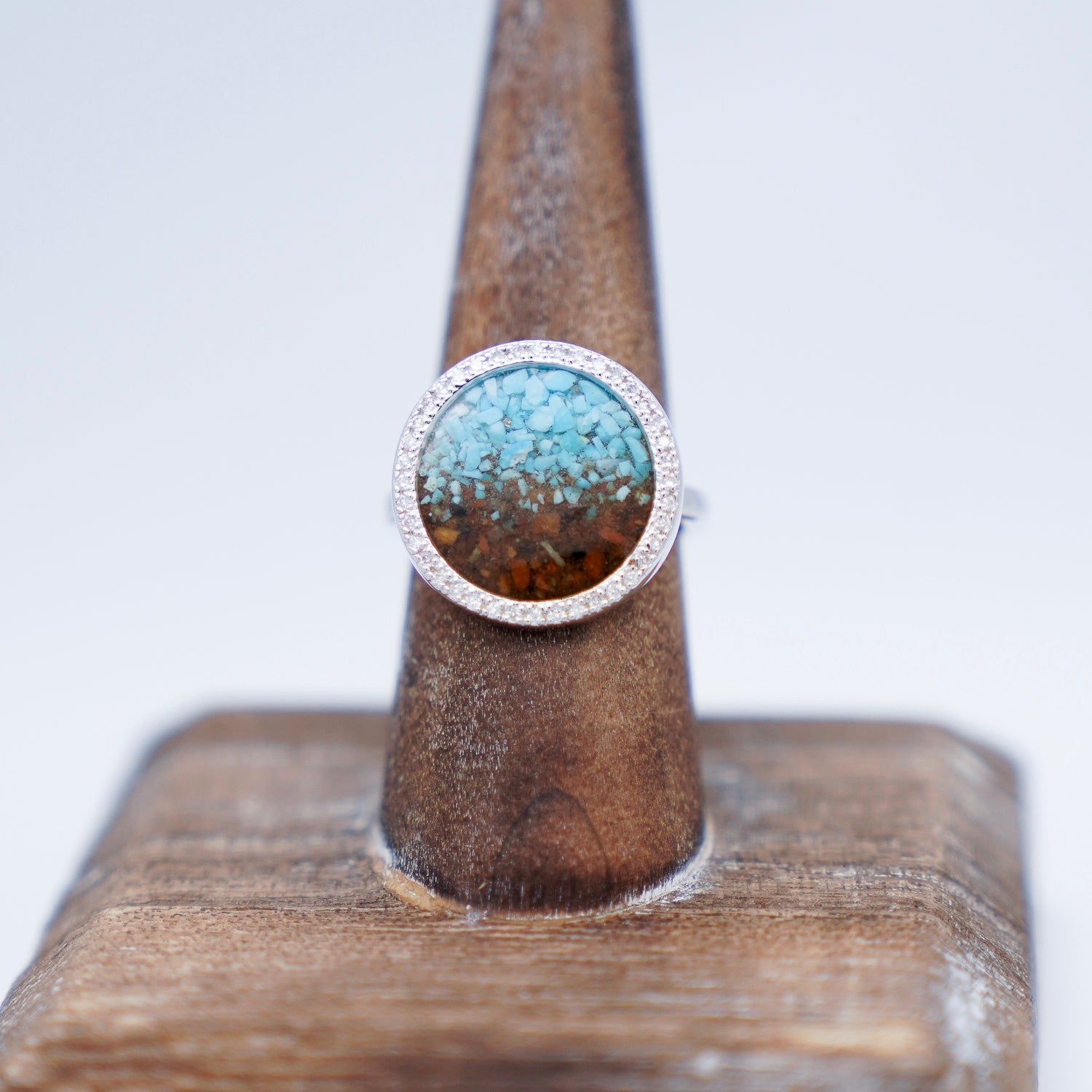 Dune Solara Sterling Silver Diamond Ring