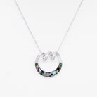 Dune Jewelry Diamonds and Abalone Shell Spindrift Necklace