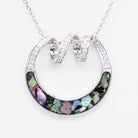 Dune Jewelry Diamonds and Abalone Shell Spindrift Necklace