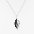 Dune Jewelry Aquamarine Leaf Necklace