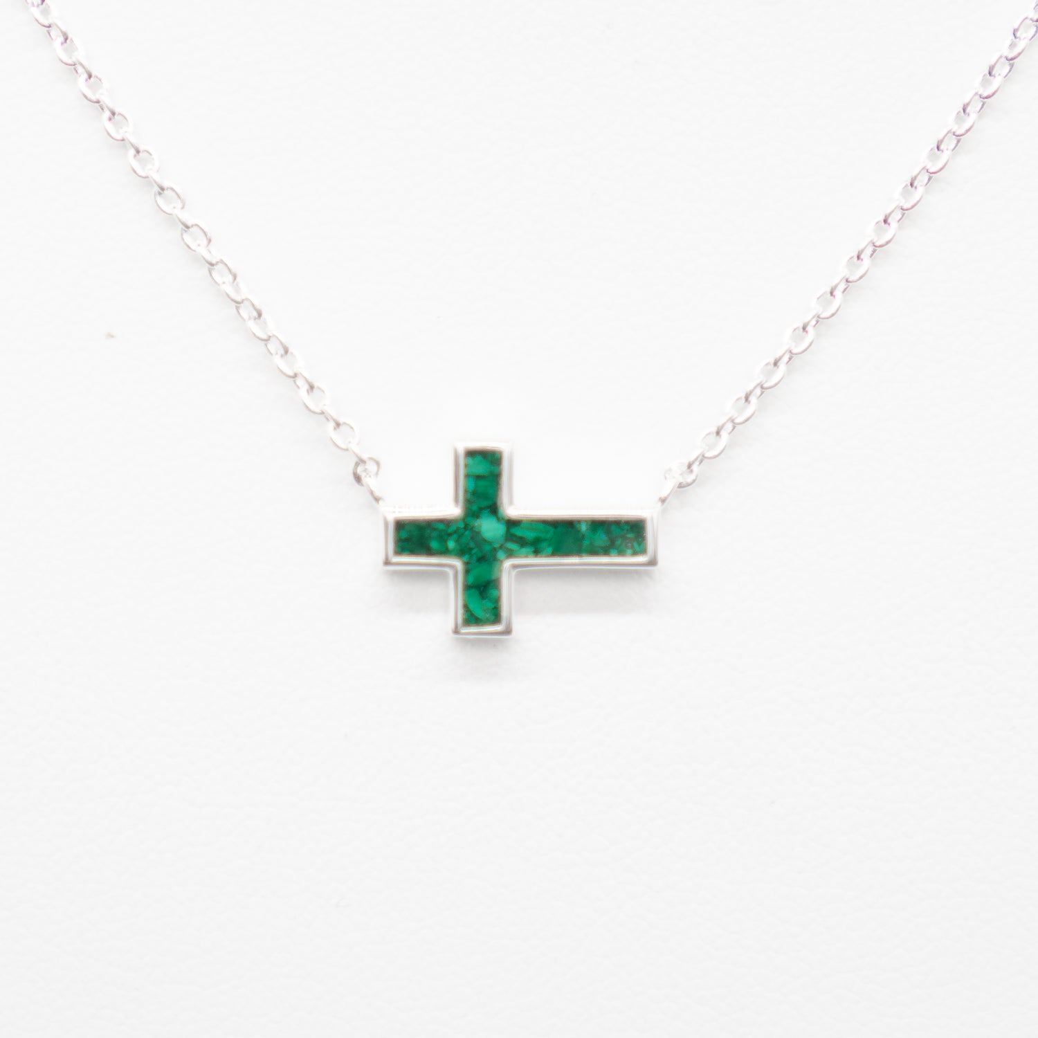 Dune Jewelry Stationary Cross .925 Sterling Silver Necklace