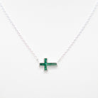 Dune Jewelry Stationary Cross .925 Sterling Silver Necklace