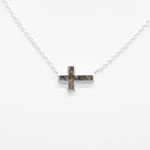 Dune Jewelry Stationary Cross .925 Sterling Silver Necklace