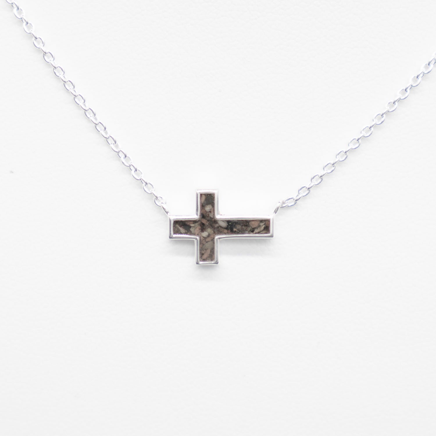 Dune Jewelry Stationary Cross .925 Sterling Silver Necklace