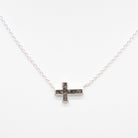 Dune Jewelry Stationary Cross .925 Sterling Silver Necklace