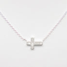 Dune Jewelry Stationary Cross .925 Sterling Silver Necklace