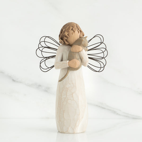With Affection Willow Tree® Angel Statue - A Cherished Gift for Pet Lovers Celebrating Feline Companionship