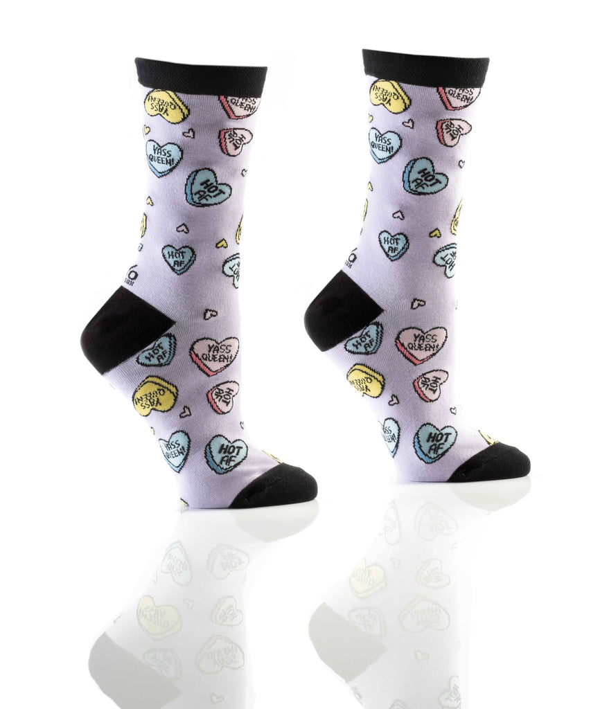 Candy Hearts Socks for Smaller Feet