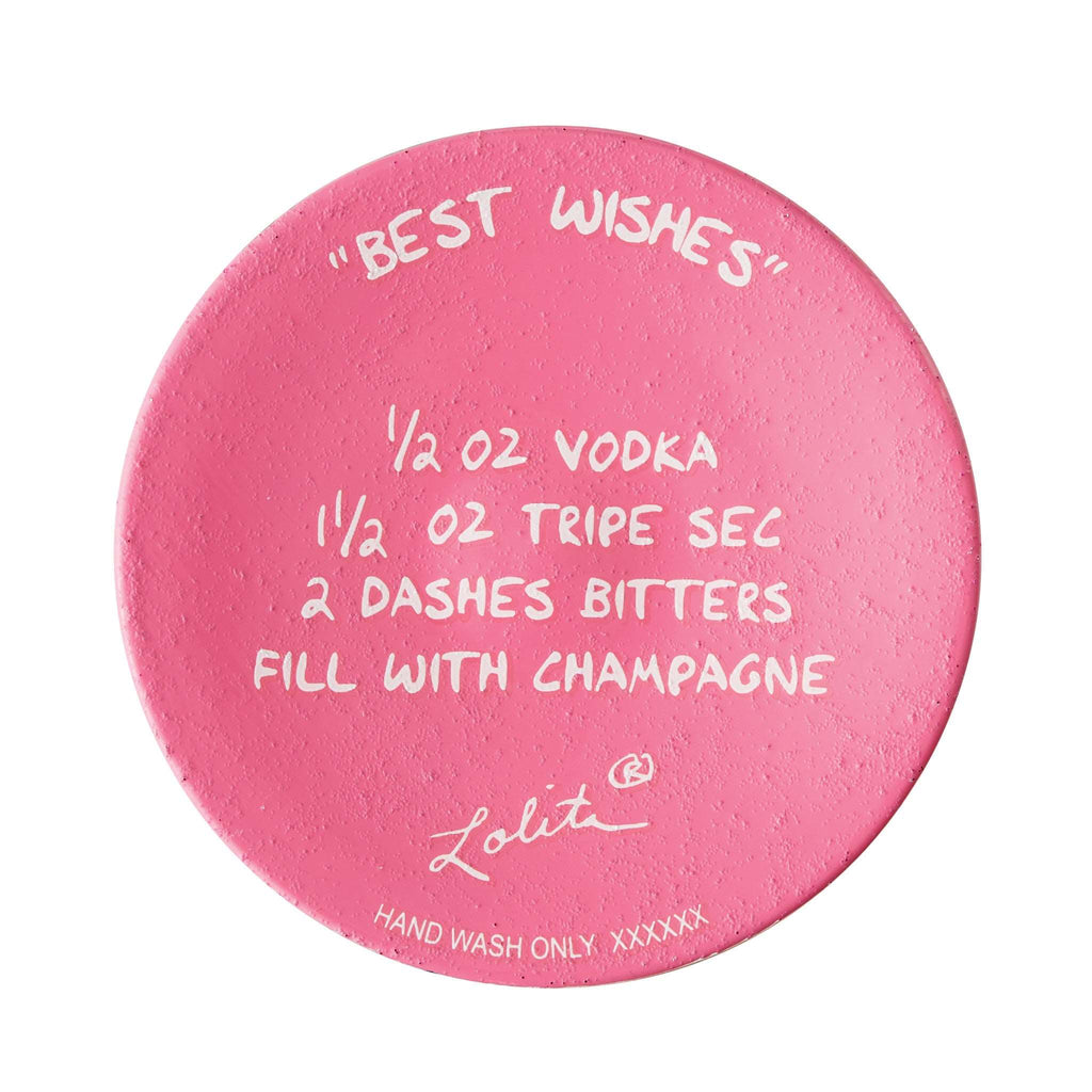 Best Wishes Hand Painted Wine Glass