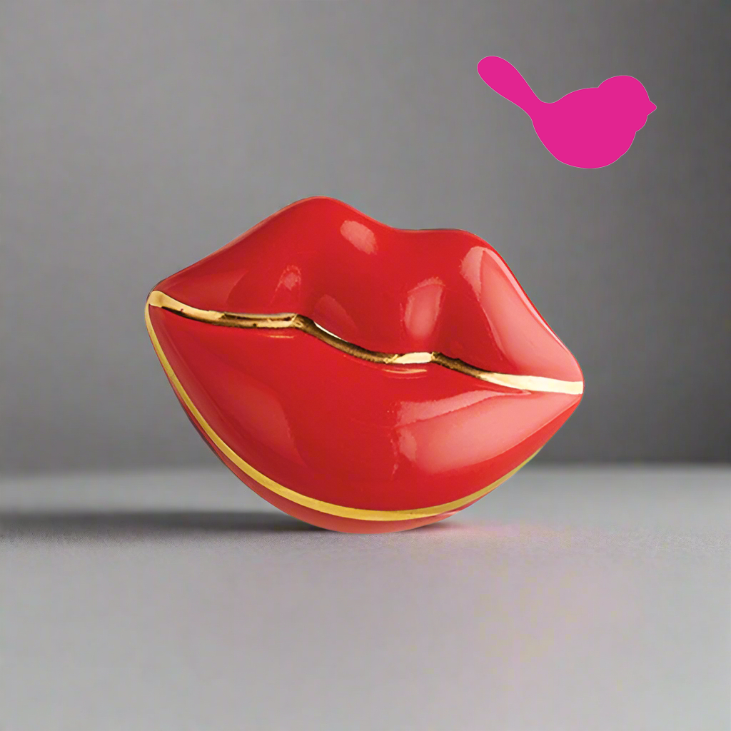 Nora Fleming Mini - Smooches! Lips Kisses