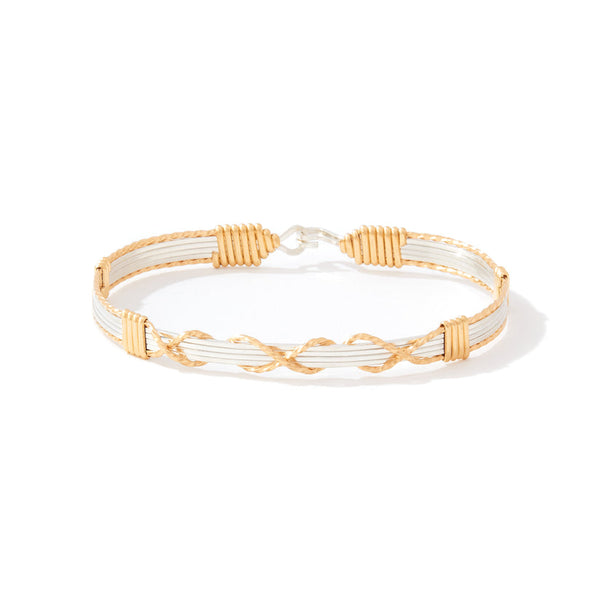 I Love You Forever 14K Artist Wire and Sterling Silver Bracelet