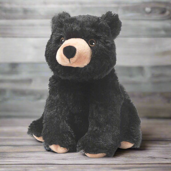 Warmies Black Bear Weighted  Calming Stuff Animal Plush