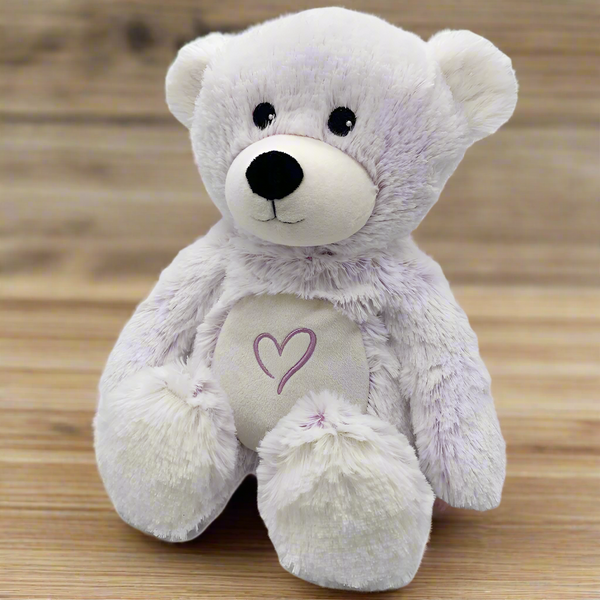 Warmies Love Heart Bear Weighted Calming Stuff Animal Plush