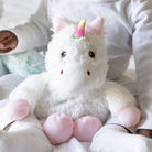 Warmies® White Unicorn – Microwavable Plush with Lavender Scent