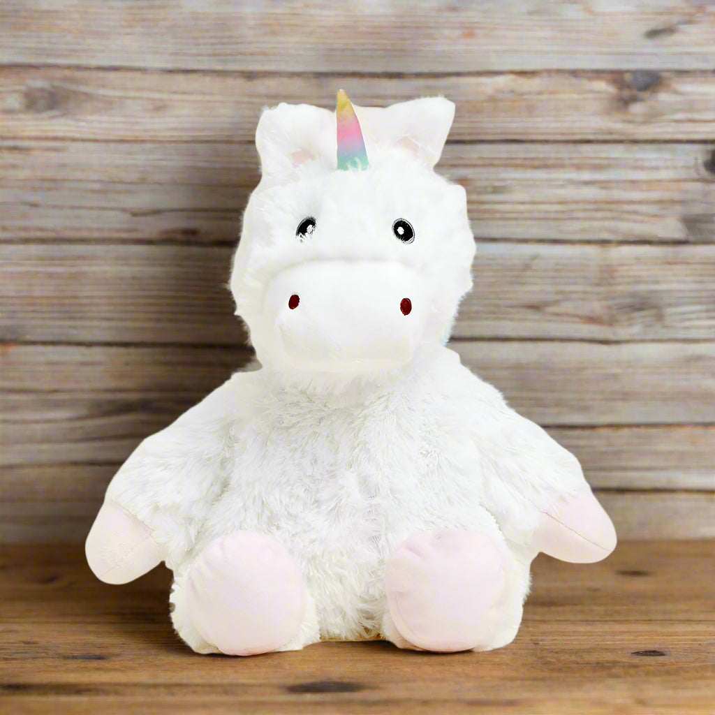 Warmies® White Unicorn – Microwavable Plush with Lavender Scent