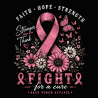 Back Porch Apparel Fight Breast Cancer Shirt Design
