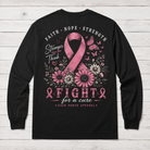 Back Porch Apparel Breast Cancer Awareness Long Sleeve Black Shirt