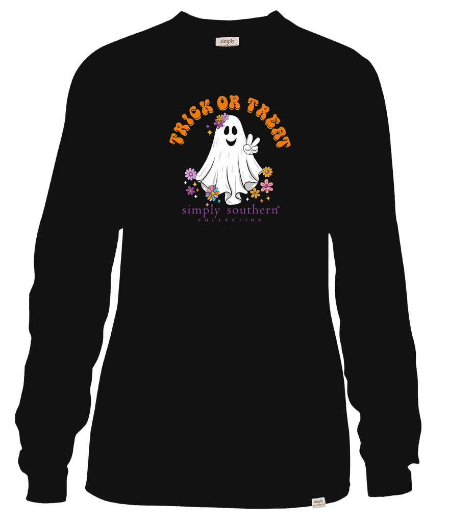 Boo Crew Halloween Long Sleeve Tshirt Glows In The Dark