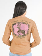 Simply Southern Camo Deer Long Sleeve Graphic T-Shirt