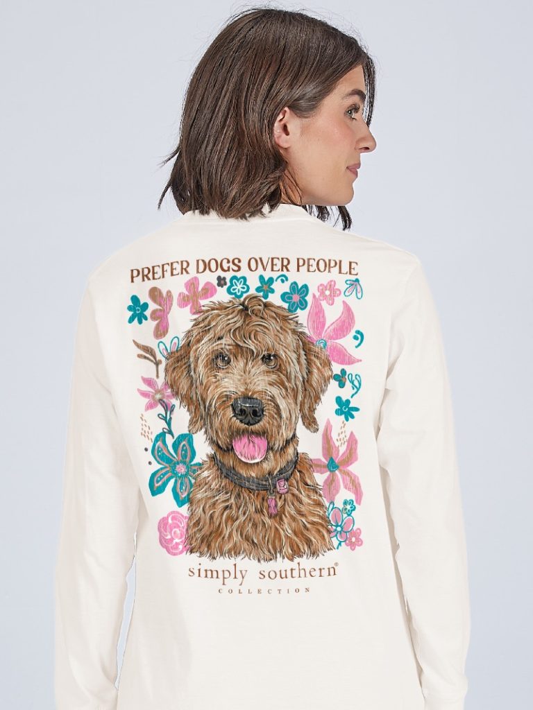 Simply Southern Dog People Long Sleeve Graphic T-Shirt
