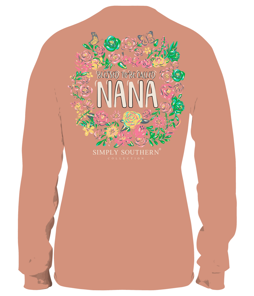 Blessed To Be Called Nana Long Sleeve Tshirt by Simply Southern