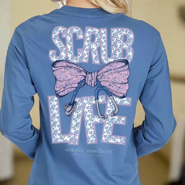 Simply Southern Scrub Life Long Sleeve T-Shirt
