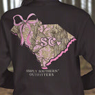 Simply Southern Pink Camouflage South Carolina Long Sleeve T-Shirt