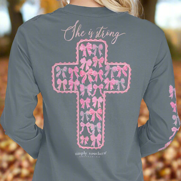 Simply Southern Strong Bows Long Sleeve T-Shirt